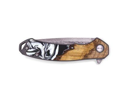 EDC  Pocket Knife - Enzo (Black & White, 671959) For Sale