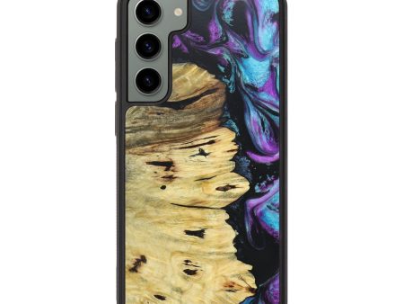 Galaxy S23 Plus Wood+Resin Phone Case - Alisa (Purple, 677232) Supply