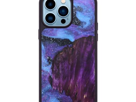 iPhone 14 Pro Max Wood+Resin Phone Case - Elisabeth (Cosmos, 673309) Online Hot Sale