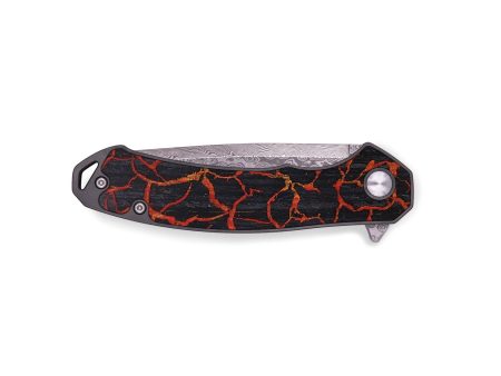 EDC Wood+Resin Pocket Knife - Alma (Lava, 672066) For Cheap