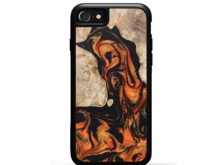 iPhone SE Wood+Resin Phone Case - Andy (Lava, 673544) Online Hot Sale