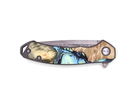 EDC Wood+Resin Pocket Knife - Stanley (Aurora, 672035) For Sale