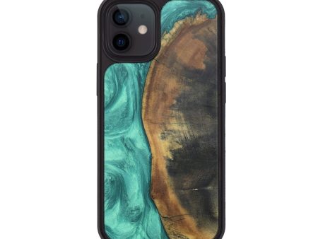 iPhone 12 Wood+Resin Phone Case - Allen (Green, 677151) Sale