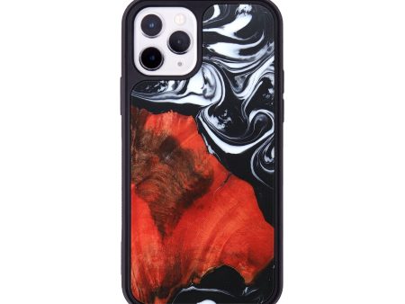 iPhone 11 Pro Wood+Resin Phone Case - Quinn (Black & White, 677180) For Cheap