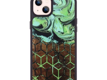 iPhone 14 Plus Wood+Resin Phone Case - Journee (Pattern, 674160) Discount