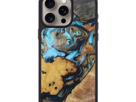 iPhone 15 Pro Max Wood+Resin Phone Case - Amara (Mosaic, 675861) Discount