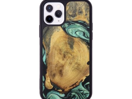 iPhone 11 Pro Wood+Resin Phone Case - Hillary (Green, 672937) Online