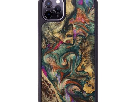 iPhone 11 Pro Max Wood+Resin Phone Case - Carmen (Mosaic, 675865) Supply