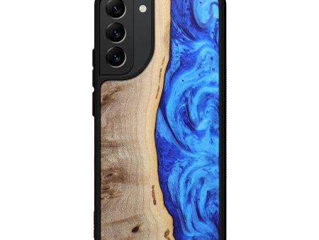 Galaxy S22 Plus Wood+Resin Phone Case - Jude (Blue, 676636) For Discount