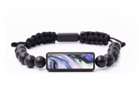 Onyx Bead Wood+Resin Bracelet - Bethany (Aurora, 673772) Hot on Sale