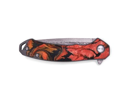 EDC Wood+Resin Pocket Knife - Alexia (Lava, 672059) Hot on Sale