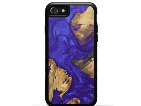 iPhone SE Wood+Resin Phone Case - Christy (Mosaic, 673379) For Sale