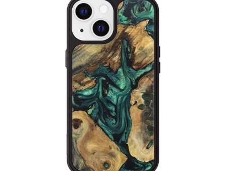 iPhone 13 Wood+Resin Phone Case - Ace (Mosaic, 675864) Sale