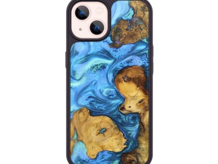 iPhone 14 Wood+Resin Phone Case - Ember (Mosaic, 675879) Online now