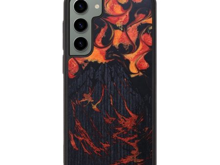 Galaxy S23 Plus Wood+Resin Phone Case - Chuck (Lava, 673495) Fashion