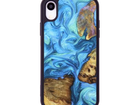 iPhone Xr Wood+Resin Phone Case - Bryce (Mosaic, 675878) For Sale