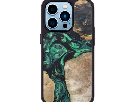 iPhone 14 Pro Wood+Resin Phone Case - Aitana (Mosaic, 672784) Online Hot Sale