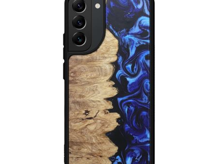 Galaxy S22 Plus Wood+Resin Phone Case - Ari (Blue, 672155) Sale