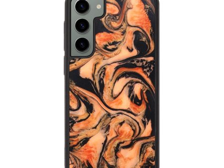 Galaxy S23 Plus Wood+Resin Phone Case - Destinee (Lava, 673557) Hot on Sale