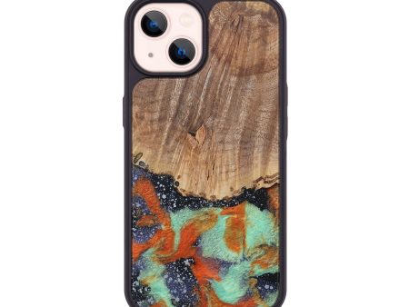 iPhone 14 Wood+Resin Phone Case - Fatima (Cosmos, 674402) Online Sale