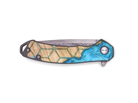 EDC Wood+Resin Pocket Knife - Curtis (Pattern, 671952) Online