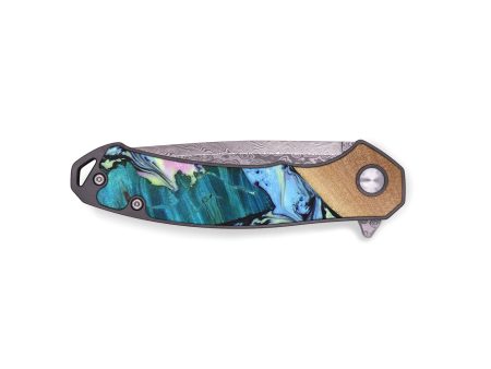 EDC Wood+Resin Pocket Knife - Donald (Aurora, 672051) Online Hot Sale