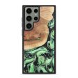 Galaxy S23 Ultra Wood+Resin Phone Case - Alex (Green, 677126) For Cheap