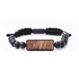 Onyx Bead Wood+Resin Bracelet - Emely (Wood Burl, 673803) Cheap