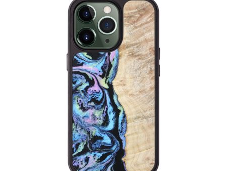 iPhone 13 Pro Wood+Resin Phone Case - Bennett (Aurora, 673668) Supply