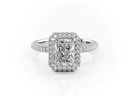 The Kylie Set With A 3 Carat Radiant Moissanite Supply