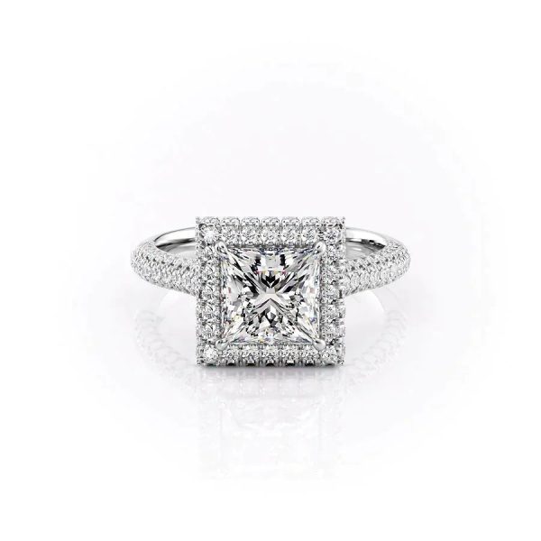 The Kylie Set With A 1 Carat Princess Moissanite Sale