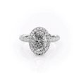 The Kylie Set With A 3.5 Carat Oval Moissanite Online Sale