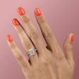 The Kylie Set With A 1.5 Carat Radiant Moissanite For Cheap