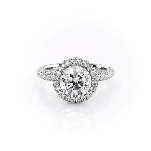 The Kylie Set With A 2.5 Carat Round Moissanite Supply